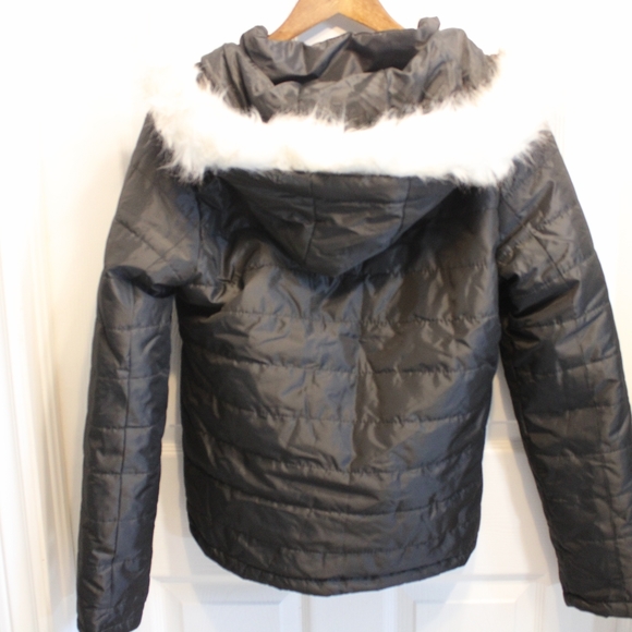 U2B Women Size M Jacket NWT Black Hooded - Picture 4 of 4